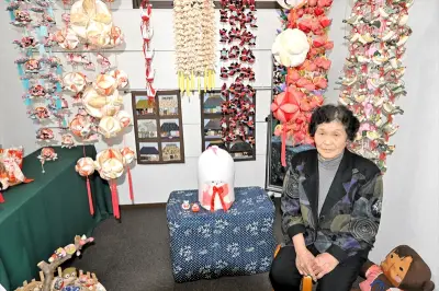 福島・田村市で「かっちゃんの手仕事展」開催 つるし雛やタペストリーなど色鮮やかな作品を展示