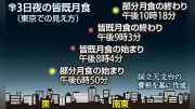 3月3日夜に皆既月食 赤銅色の満月が約1時間輝く 次回は2029年1月1日