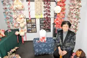 福島・田村市で「かっちゃんの手仕事展」開催 つるし雛やタペストリーなど色鮮やかな作品を展示