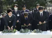 北茨城市で東日本大震災15年追悼式 津波被害の教訓継承へ約80人が献花