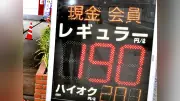 ガソリン価格が過去最高の190円80銭に急騰、政府補助金で抑制へ