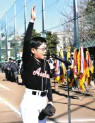 台東区少年野球開会式で大池主将が選手宣誓「諦めない熱いプレーで笑顔を」
