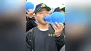 佐渡出身の大地永純さん、日本文理アルプス席で仲間を全力応援…ベンチ入り逃すも前向きな姿勢