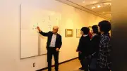 岐阜市で「白」をテーマに書展 いづ美会が墨の立体感で表現