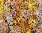 長沢秀之個展「OVER PAINTING」：万華鏡のように微細に変化する絵画と生成AIの対話