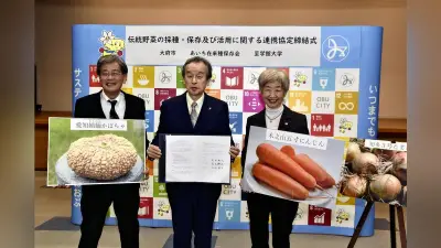 愛知県大府市で伝統野菜の継承プロジェクト始動 至学館大と保存会が協定