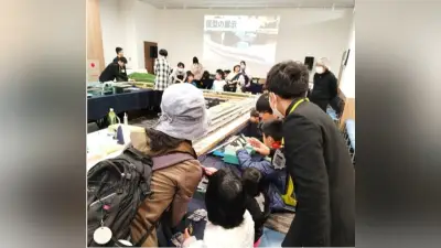 城北埼玉学園鉄道研究部が地域交流イベントを開催、模型運転やジオラマ展示で盛況