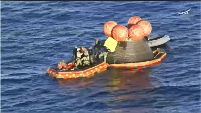オリオン宇宙船が無事帰還、アポロ以来半世紀ぶりの有人月周回飛行に成功