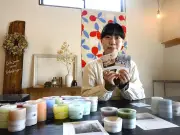 飯舘村のキャンドル作家が工房移転記念イベント フィンランドの写真と香りで春を表現