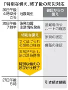 青森・震度５強から１週間、非常用品備蓄など防災心構え継続を