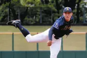 愛工大・岡田雅樹が急きょ先発で初白星、粘投でチームを勝利に導く