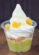 あぶくま洞、地元特産サツマイモ使用「三ツ星さつまいもソフト」を期間限定販売