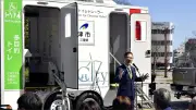 津市が災害時のトイレ不足対策でトレーラー型トイレを導入、三重県内初の配備