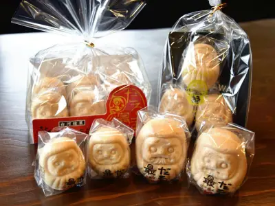 白河だるま最中：縁起物の和菓子が手土産に最適、創業120年の老舗が作る伝統の味