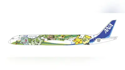ＡＮＡ「ポケモンジェット」赤と緑の新デザイン発表、７月から国内線就航