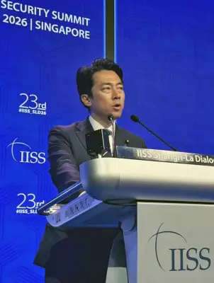 小泉防衛相、中国の「新型軍国主義」主張を虚偽と非難　アジア安保会議で演説
