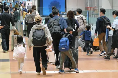 GW Uターン本格化、羽田空港は家族連れで混雑 大田区