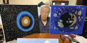 100歳の増田さん、横浜大空襲描く渾身の新作3点を戦争展で公開