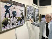 故勇崎さんのシベリア抑留画展、千代田区で17日まで 88作品展示