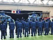 警視庁航空隊、江東区で新型ヘリコプター2機の就航式 最新機種AW139を導入