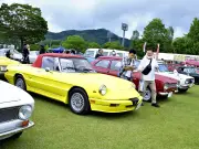 福島・西会津でなつかしカーショー、往年の名車約220台が集結