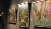 智内兄助さん、地元蕨で30年ぶり個展 和紙に幻想的な洋画 パリ出品作も先行公開