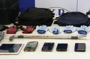 バール持ち強盗準備疑いで男5人送検、匿流の関与も視野に捜査