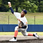 学法福島・佐藤桜牙、6回無失点の好投で清陵情報を完封リレー