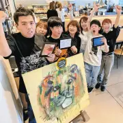 スタバで障害者作家のアート展、群馬県内8店舗で24日まで