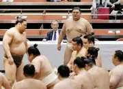 大の里、夏場所出場に暗雲 左肩痛で土俵上がらず途中帰路
