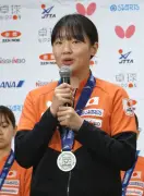 張本美和「悔しさが強い」世界団体卓球銀、帰国会見で決意新た