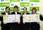 福島大学生が制作、双葉町の震災前後マップと動画を町長に報告