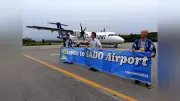 トキエア、佐渡空港へ初の試験飛行　神戸から旅行関係者搭乗