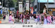 能登復興願いキリコが金沢百万石行列に参加 志賀町富来地頭町
