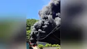 岐阜・美濃市のプラスチックリサイクル工場で火災、山林に延焼し２人けが