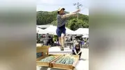 香美で「やっこネギ飛ばし世界大会」タイやスペインからも参加