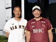 巨人・阿部監督がいわきFC訪問、田村監督と指導法など意見交換