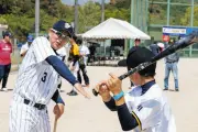 中日OB立浪和義さんと岩瀬仁紀さんが岡崎市で野球教室、川上憲伸さんは碧南市で技術指導
