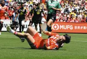 神戸スティーラーズがリーグワン初V王手、計11トライでサンゴリアスに69-23大勝