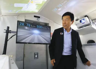 「名古屋にリニアが来る実感」名古屋市長や名鉄社長、山梨で時速500キロ体験