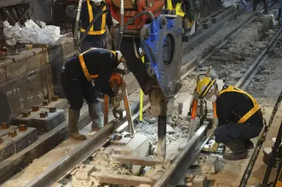 ＪＲ東日本、横須賀線トンネル内で昼間のレール交換作業を公開　効率化へ