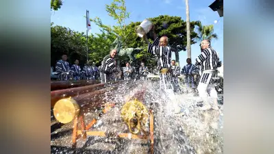 博多祇園山笠の「棒洗い」神事、本番へ準備本格化 長法被の着用も開始