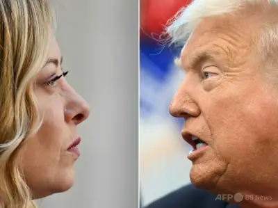 G7写真論争エスカレート：トランプ氏「何度も頼んできた」、メローニ氏「いわれのない攻撃」