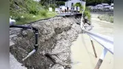 古座川氾濫で家屋浸水、台風6号で記録的大雨 和歌山県南部で被害相次ぐ