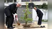 「ヒポクラテスの木」植樹 名古屋市立大病院に新センター開設記念