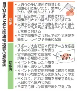 国旗寄せ書きは処罰対象外、自民法案で想定例を整理