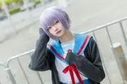 九重くく、8年ぶりの長門有希コスでニコニコ超会議2026に登場