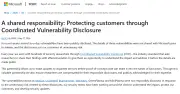 Microsoft、事前共有なしのゼロデイ脆弱性公開を批判 バグハンターと対立