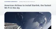 アメリカン航空、SpaceXのStarlink採用へ 500機以上の短中距離機に搭載