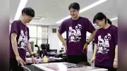 北栄町でスーパークールビズ開始、コナンTシャツで涼しく業務